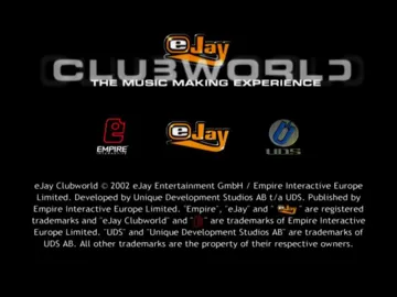EJay Clubworld - The Music Making Experience screen shot title
